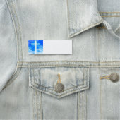 Porte-nom Croix de chrétien personnalisable de Jésus-Christ (En situation)