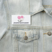 Porte-nom Cuisine Blanc Kitty Chat Dormir (En situation)