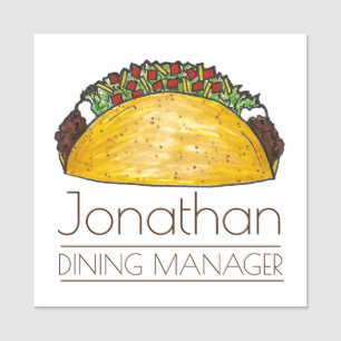 Porte-nom Cuisine mexicaine Restaurant Cuisine Hard Shell Ta