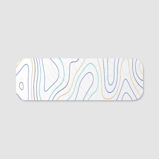 Porte-nom Curves (Devant)