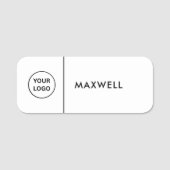 Porte-nom Custom Business Logo | Basic Employee Staff (Devant)