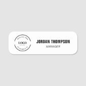 Porte-nom Custom Business logo Employee ID  (Devant)