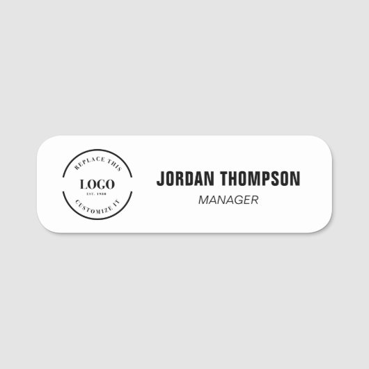 Porte-nom Custom Business logo Employee ID  (Devant)