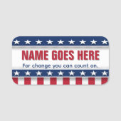 Porte-nom Custom Campaign Personalized Name (Devant)