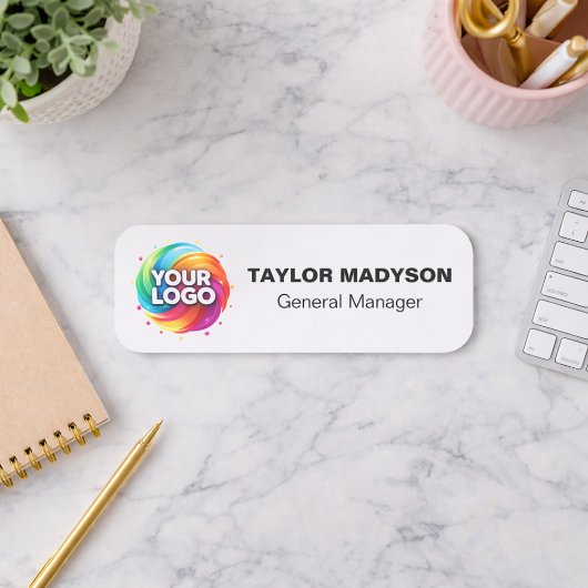 Porte-nom Custom Company Logo Employee Magnetic Safety Pin