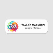 Porte-nom Custom Company Logo Employee Magnetic Safety Pin (Devant)