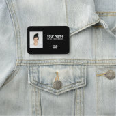 Porte-nom Custom Employee Photo, Logo, Profession (En situation)