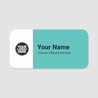 Porte-nom Custom Large Pin Name Tag or Magnetic with Logo