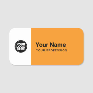 Porte-nom Custom Large Pin Name Tag or Magnetic with Logo