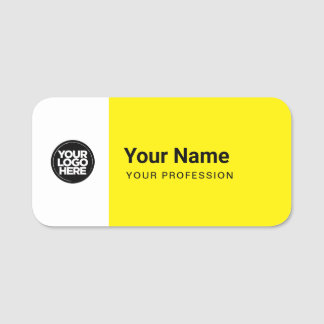 Porte-nom Custom Large Pin Name Tag or Magnetic with Logo