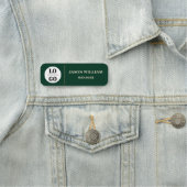 Porte-nom Custom Logo Employee Executive Emerald (En situation)