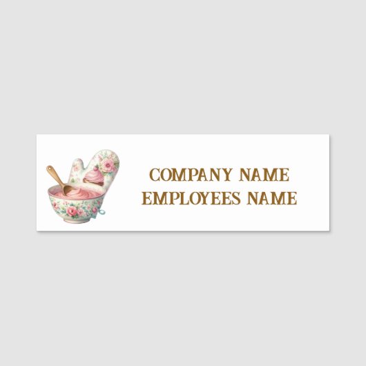 Porte-nom Cute Bakery add names (Devant)