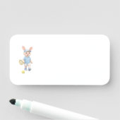 Porte-nom Cute Bunny School Name Label (En situation)