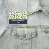 Porte-nom Cute Cactus Nature Succulents Motif (En situation)