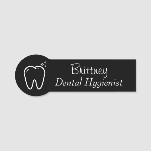 Porte-nom Cute Dental Hygienist RDH (Devant)