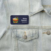 Porte-nom Cute et Déplaisante Halloween Cupcake avec un Big  (En situation)