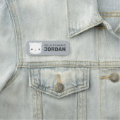 Porte-nom Cute Little Cat avec nom personnalisé (En situation)