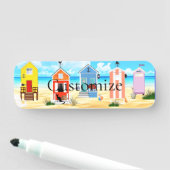 Porte-nom Cute Tiny Beach Shacks Thunder_Cove (En situation)