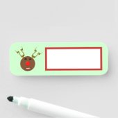 Porte-nom Cyber rennes de Noël (En situation)