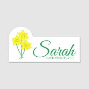 Porte-nom Daffodil Bunch Fleur Boutique Florist Floral