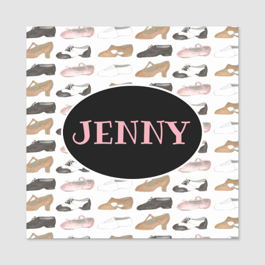 Porte-nom Danse Chaussures Ballet Tap Jazz Lyrique Anniversa (Devant)