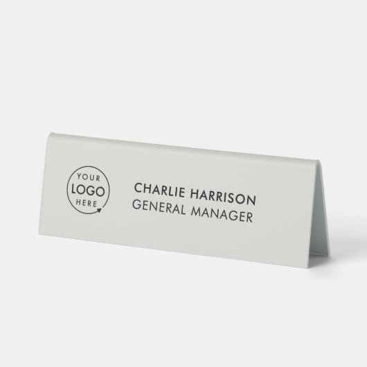 Porte-nom de table | Plaque de nom double face ave (Verso)