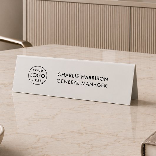 Porte-nom de table | Plaque de nom double face ave