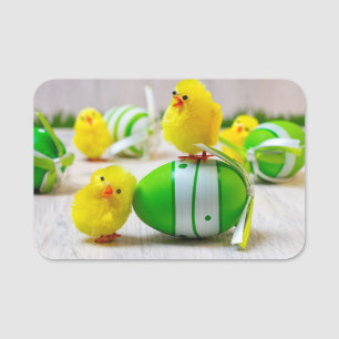 Porte-nom Décor de Pâques - OEufs de Pâques et poussins