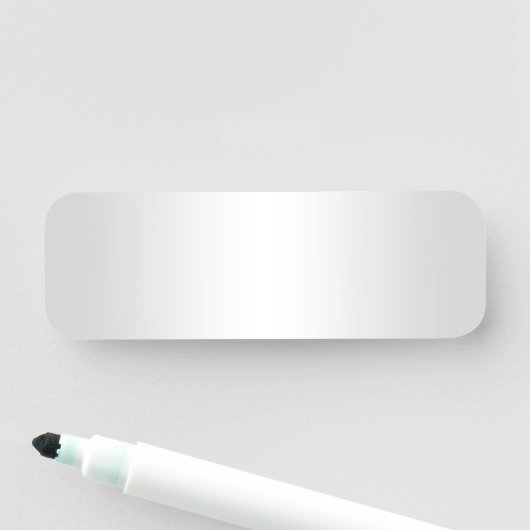 Porte-nom Dégradé gris clair et blanc (En situation)