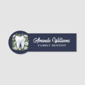 Porte-nom Dentist Gold Logo Professionnel (Devant)