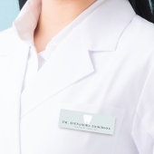 Porte-nom Dentist White Teeth Light Blue