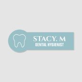 Porte-nom Dentiste dentaire adjoint Hygiéniste Bureau dentai (Devant)