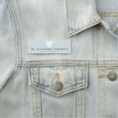 Porte-nom Dentiste Dents Blanches Bleu Clair (En situation)