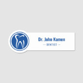 Porte-nom Dentiste | Logo des dents (Devant)