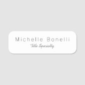 Porte-nom Design Classique (Devant)