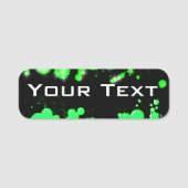 Porte-nom Design vert (Devant)