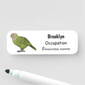 Porte-nom dessin animé d'oiseaux de Kakapo (En situation)
