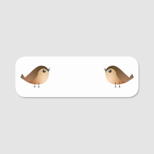 Porte-nom Dessin d'Oiseau de Bruant