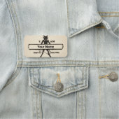 Porte-nom Diable vintage  (En situation)