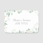 Porte-nom do-it-yourself Feuilles de rectangle (Devant)