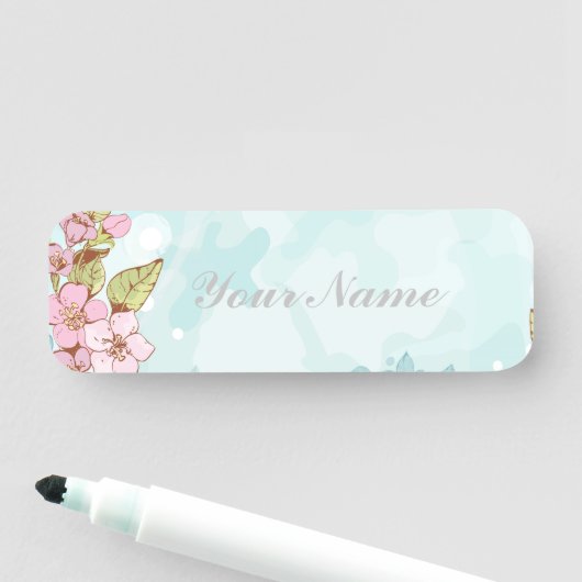 Porte-nom do-it-yourself Sakura (En situation)