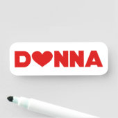 Porte-nom Donna Love (En situation)