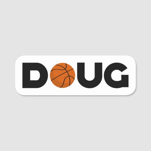 Porte-nom Doug Basketball (Devant)