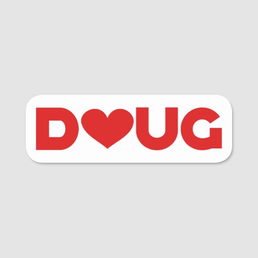 Porte-nom Doug Love (Devant)