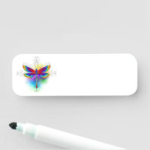 Porte-nom Dragonfly en arc-en-ciel (En situation)