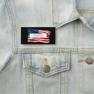 Porte-nom Drapeau américain patriotique États-Unis