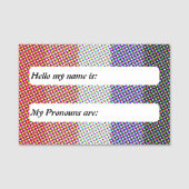 Porte-nom Drapeau de fierté Cupioromantique Mod Trippy perso (Devant)