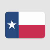 Porte-nom Drapeau du Texas - Drapeau texan Nom Balise (Devant)