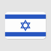 Porte-nom Drapeau Israël (Devant)