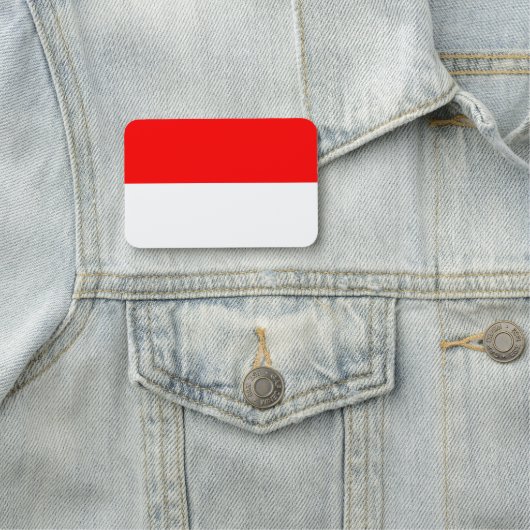 Porte-nom Drapeau patriotique avec drapeau d'Indonésie (En situation)